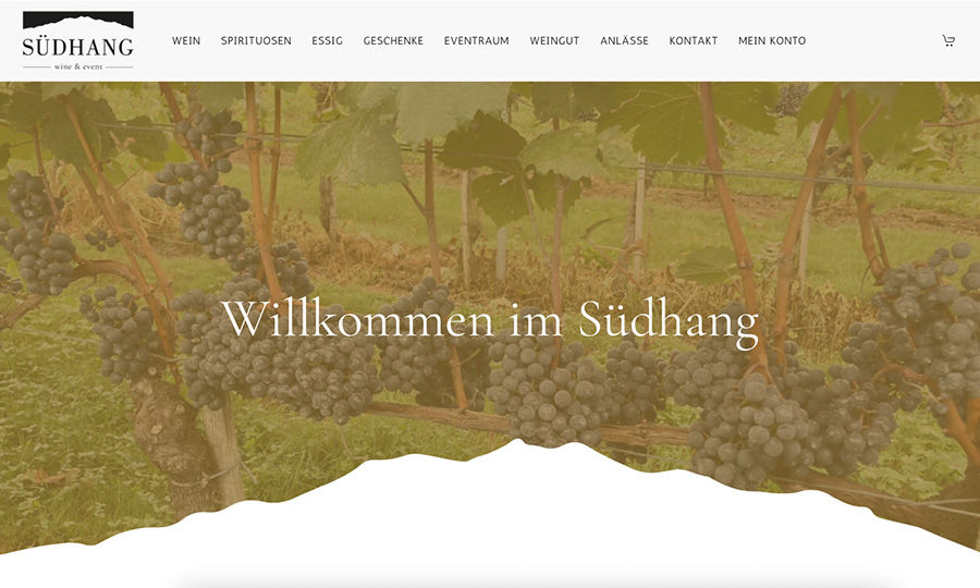 Internetauftritt J&H Südhang GmbH