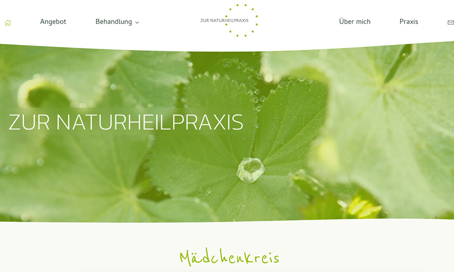 Internetauftritt Petra Bütler / Naturheilpraktikerin TEN